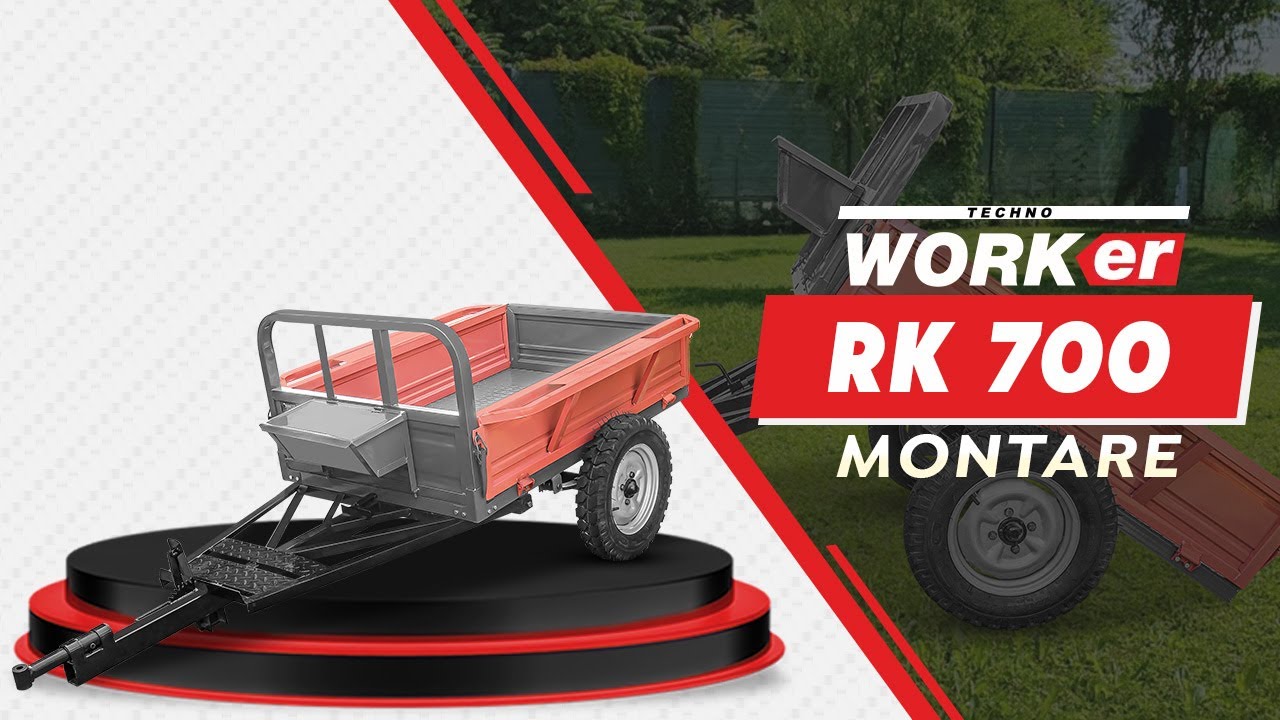 Remorca TECHNOWORKER RK 700 PREZENTARE + MONTARE PAS CU PAS