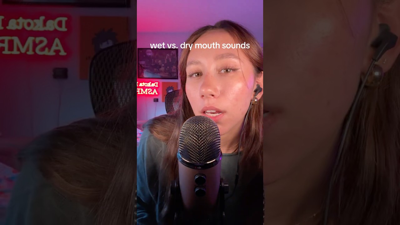 ASMR | Wet vs. Dry Mouth Sounds #asmr #asmrsounds #asmrtingles #mouthsounds #relaxing
