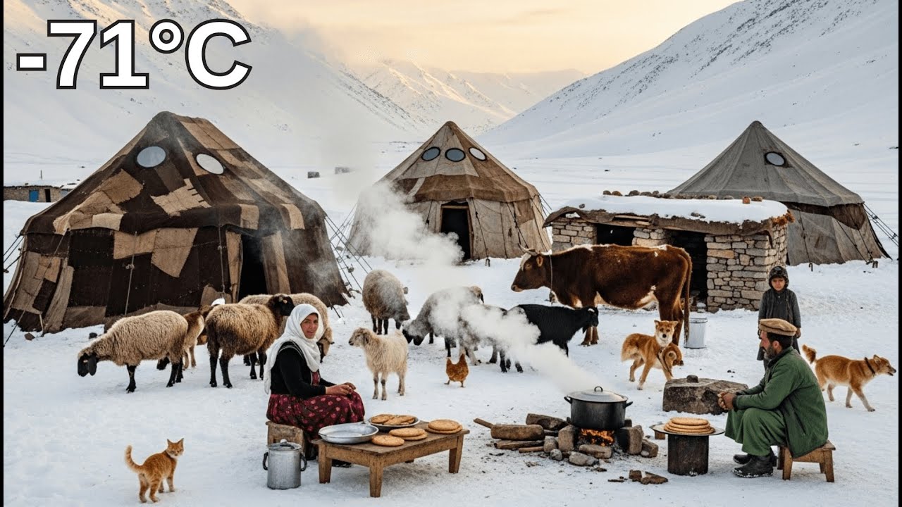 Life in Afghanistan's Coldest Mountains | Traditional Cooking & Shepherd Family