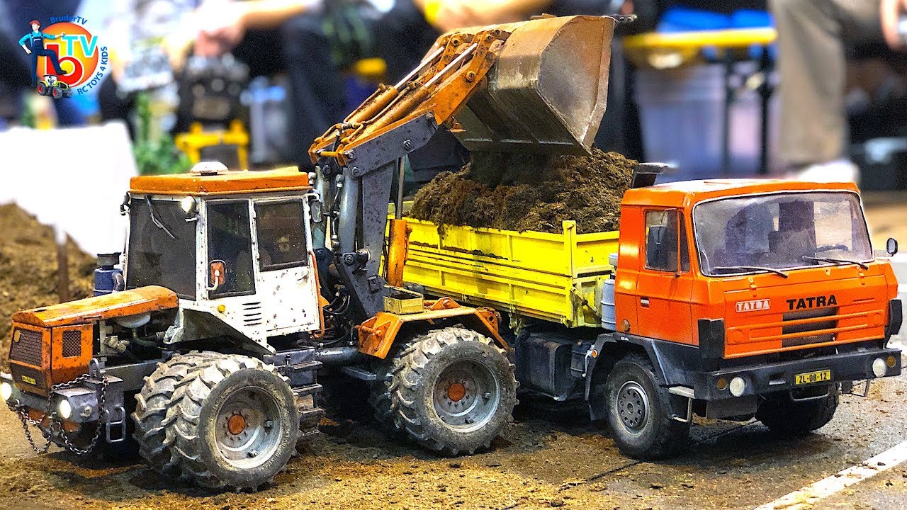 RC TRUCK #TATRA Agro 815 a RC #&Scaron;koda - LIAZ ST 180 S in Action on The TruckDay Domažlice 2018