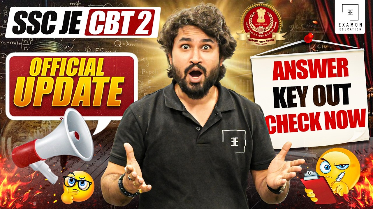 SSC JE Mains Answer Key 2026 Out Now 🔥 | Check Paper 2 Solution + Expected Cut Off | Big Update!