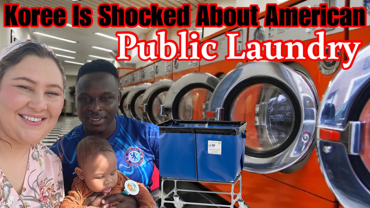Koree Is Shocked About American Public Laundry🧺|Travel |Laundry Mat |Vlog | DIY |The Bichanga Family