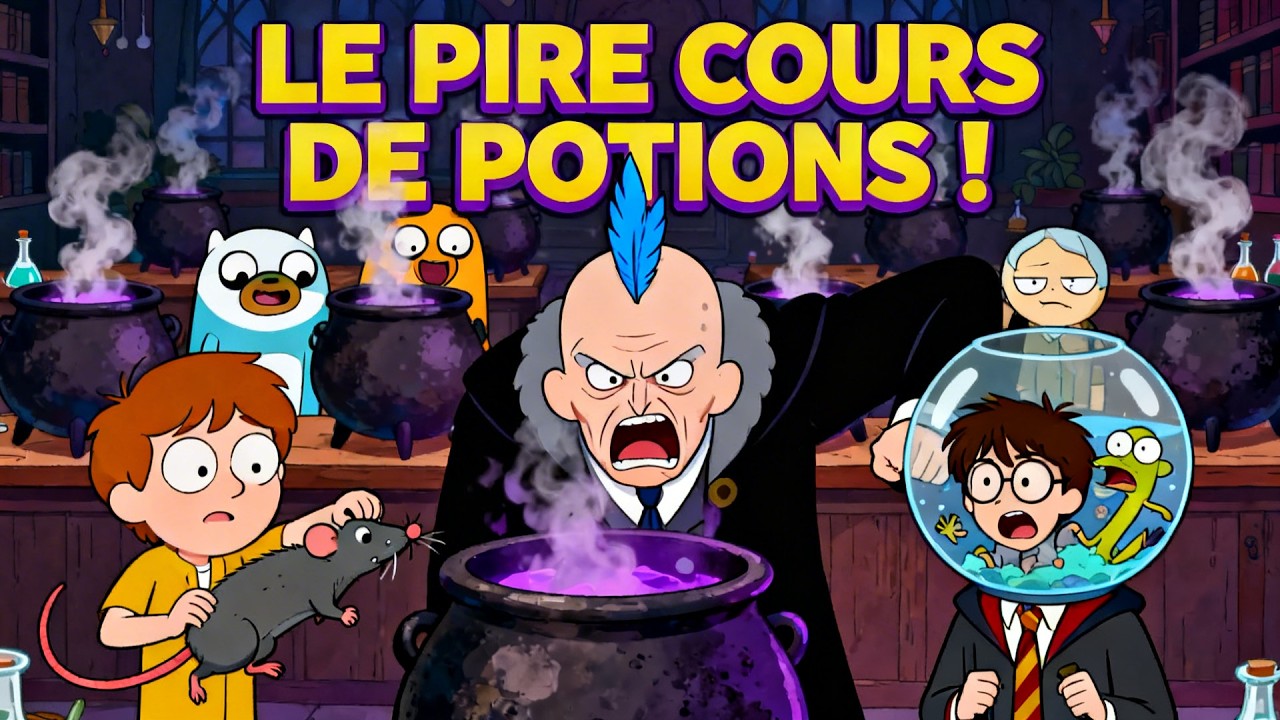 GUMBALL & RIGBY DÉTRUISENT le cours de potions de HARRY POTTER !