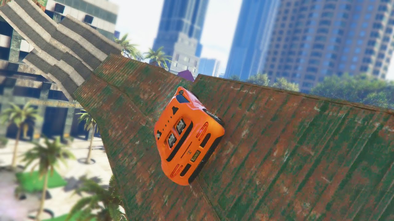 EPIC LOOPING WALLRIDE RACE (GTA 5 Funny Moments)