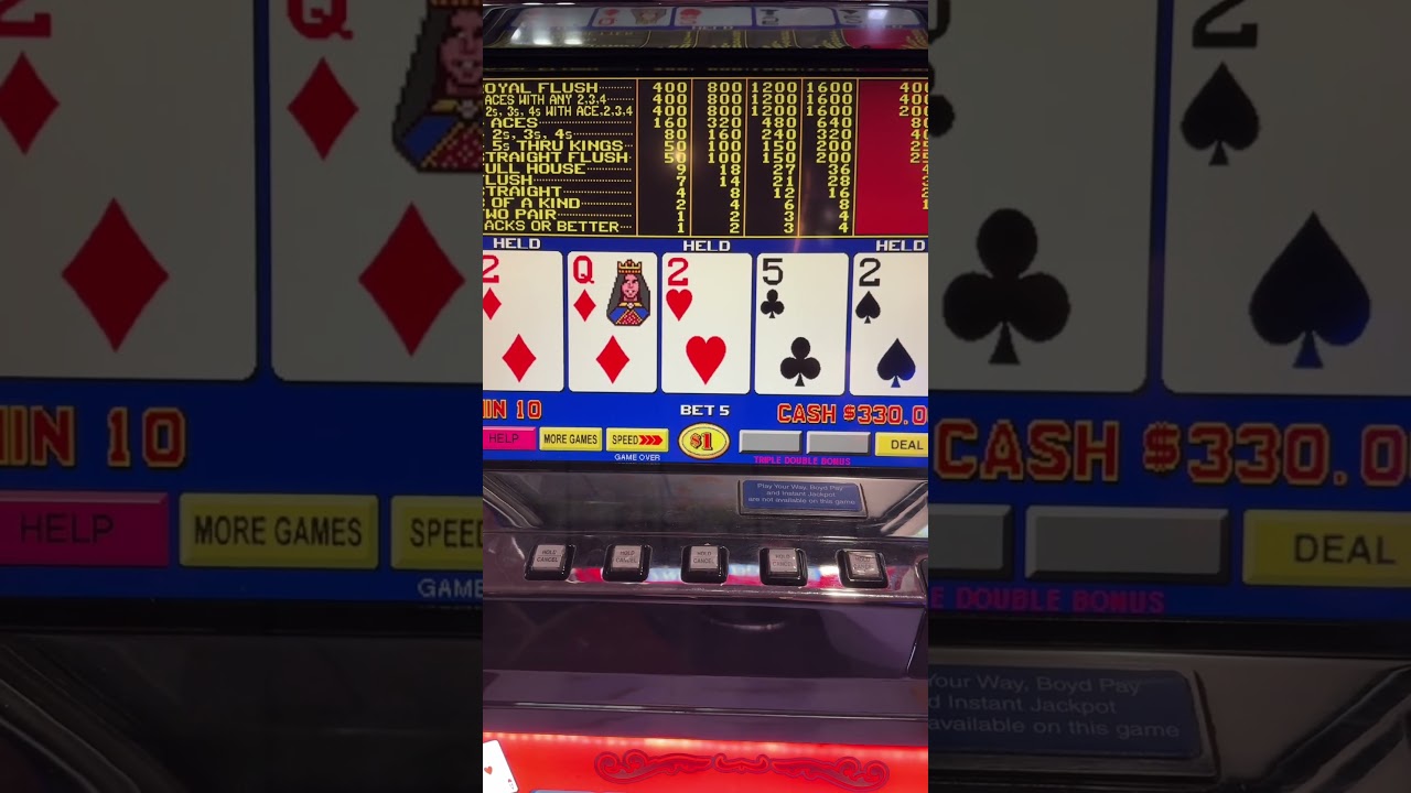 Play these Triple Double Bonus Video Poker machines (if you want to win)