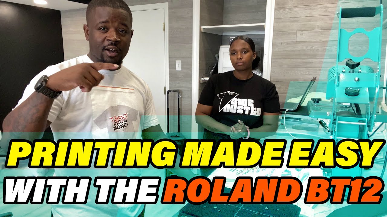 Making Money With The Roland BT-12 Craft DTG Machine (Printing With No Experience)