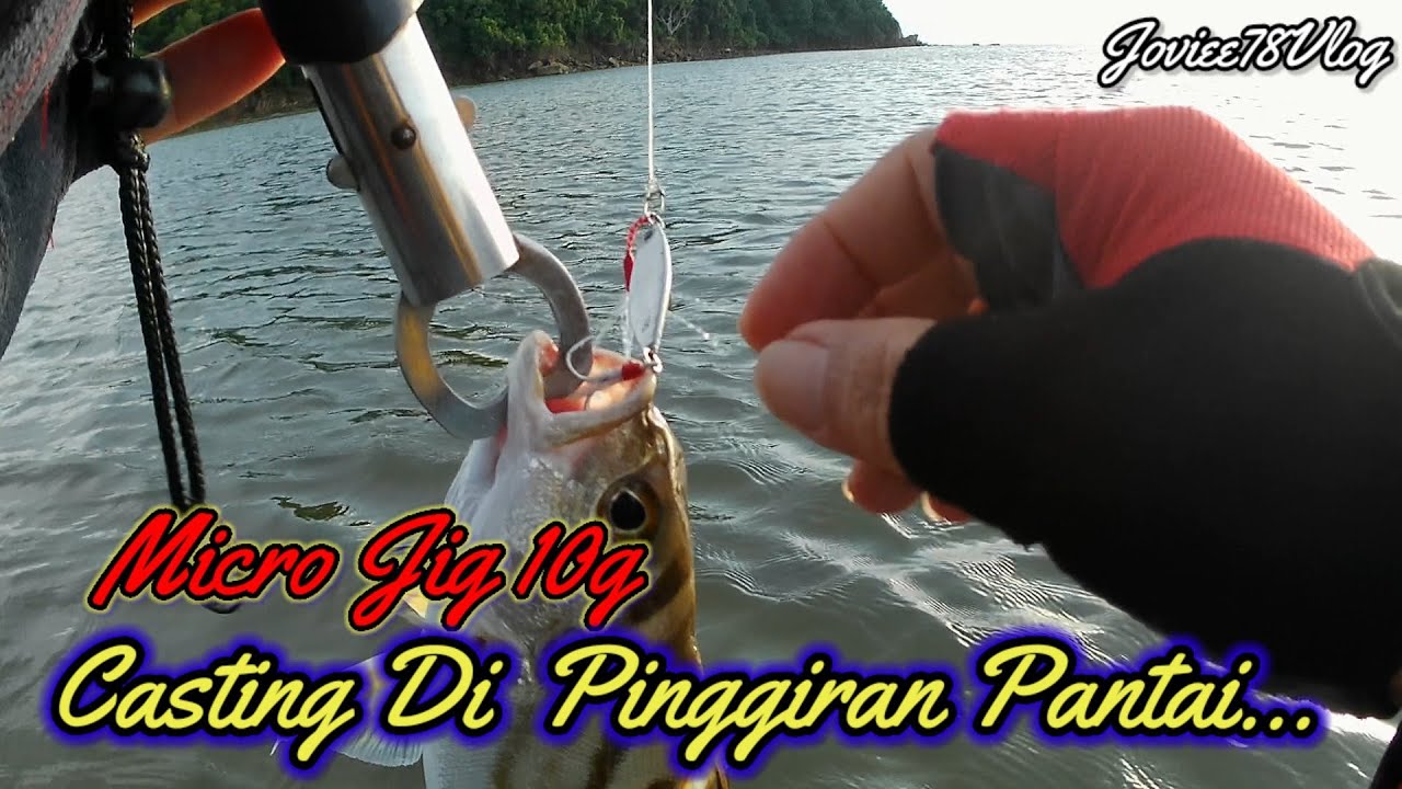 Micro Jig 10 gram || Casting Di Pinggiran Pantai.