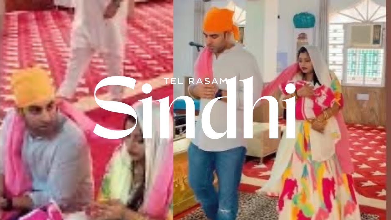Sindhi Tel Rasam(Goad Bharai)( Baby shower ceremony)