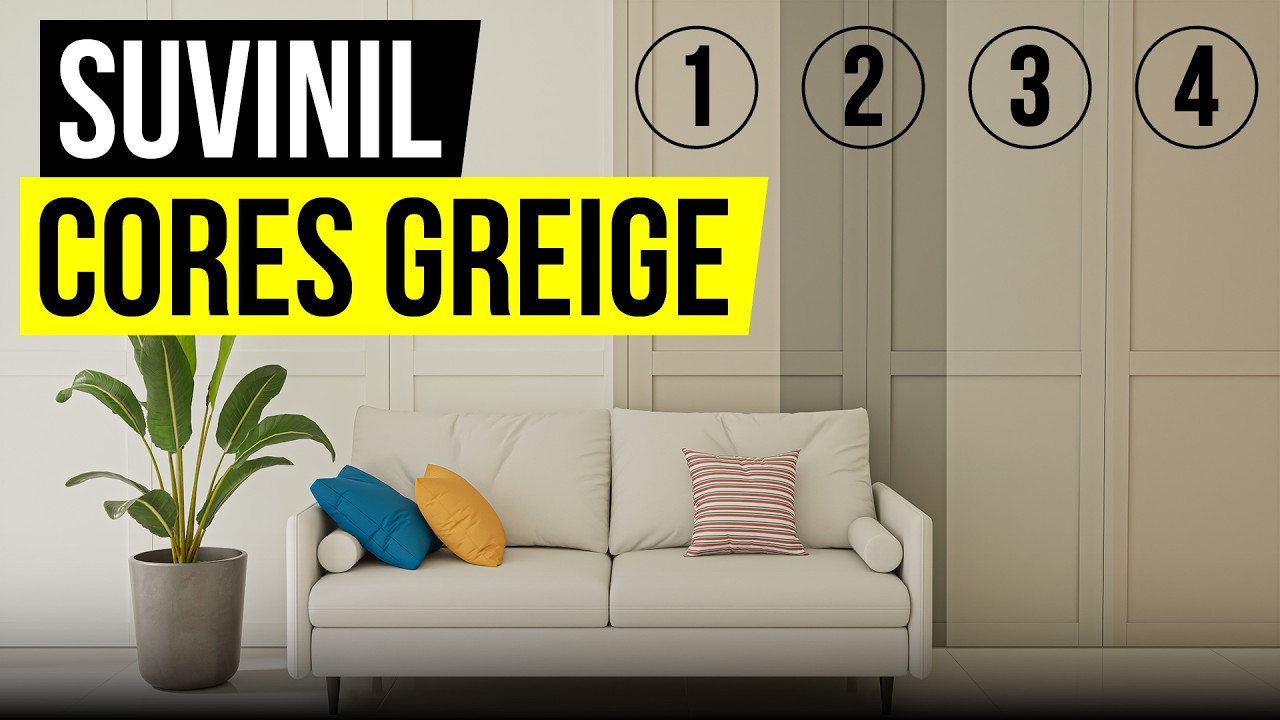 CORES GREIGE! 4 Cores Suvinil para sua Sala! Escolha a sua Preferida: 1, 2, 3 ou 4!