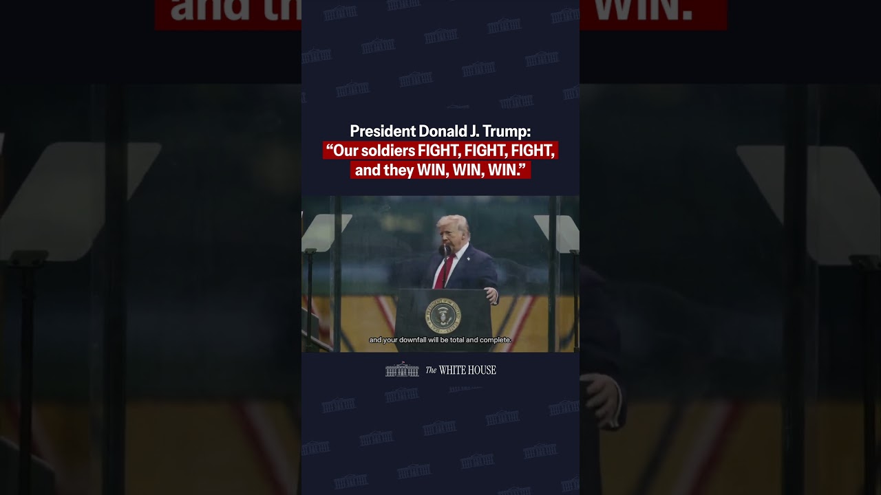 President Trump: &ldquo;Our soldiers FIGHT, FIGHT, FIGHT,  and they WIN, WIN, WIN.&rdquo;