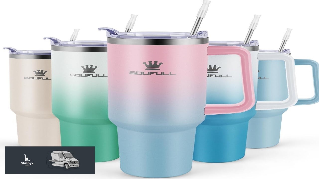 40 oz Tumbler with Handle and Straw Lid 100% Leak proof Travel Coffee