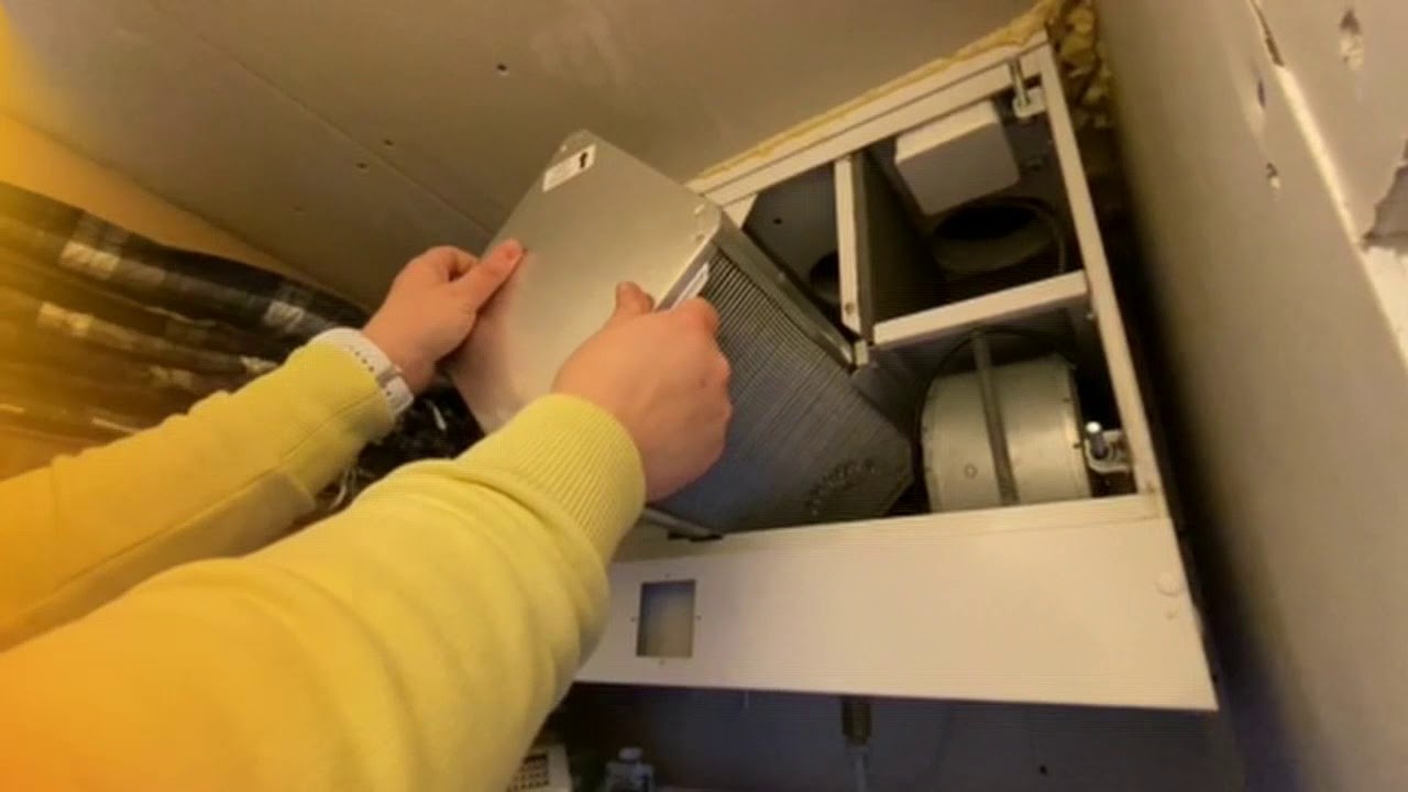 Ilmanvaihtokoneen suodattimien vaihto