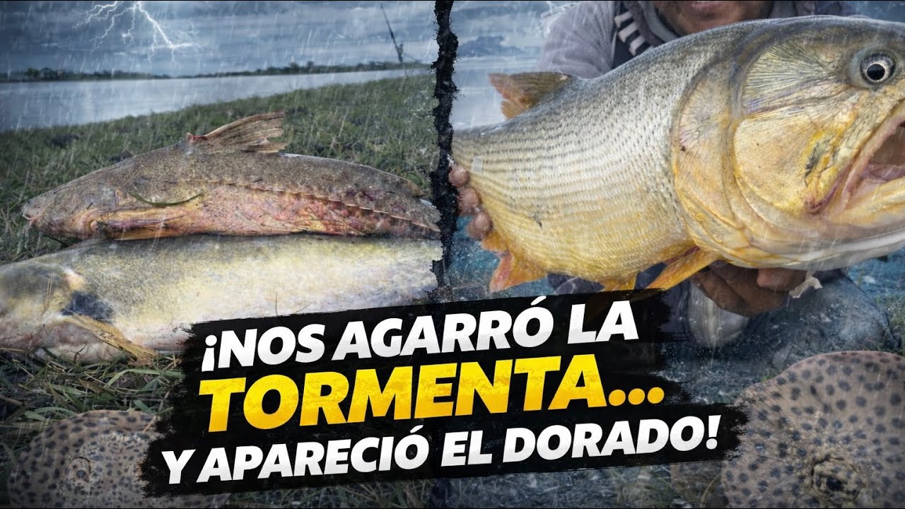 FUERTES VIENTOS 💨🌩️PERO LA PESCA NO FALLÓ 🎣🐠! RAYA,DORADO,MANDURE #goya #pesca #fishing #parati 