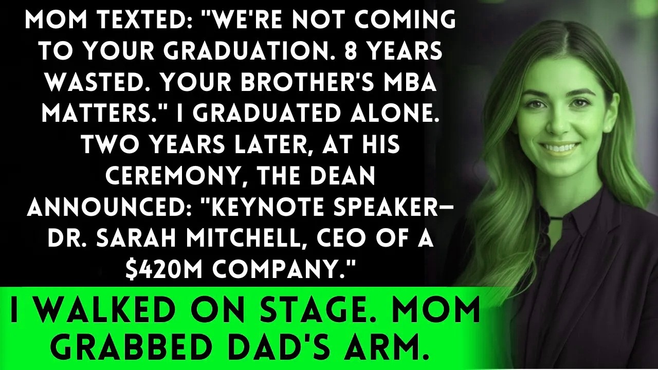 Parents Skipped My PhD Graduation 