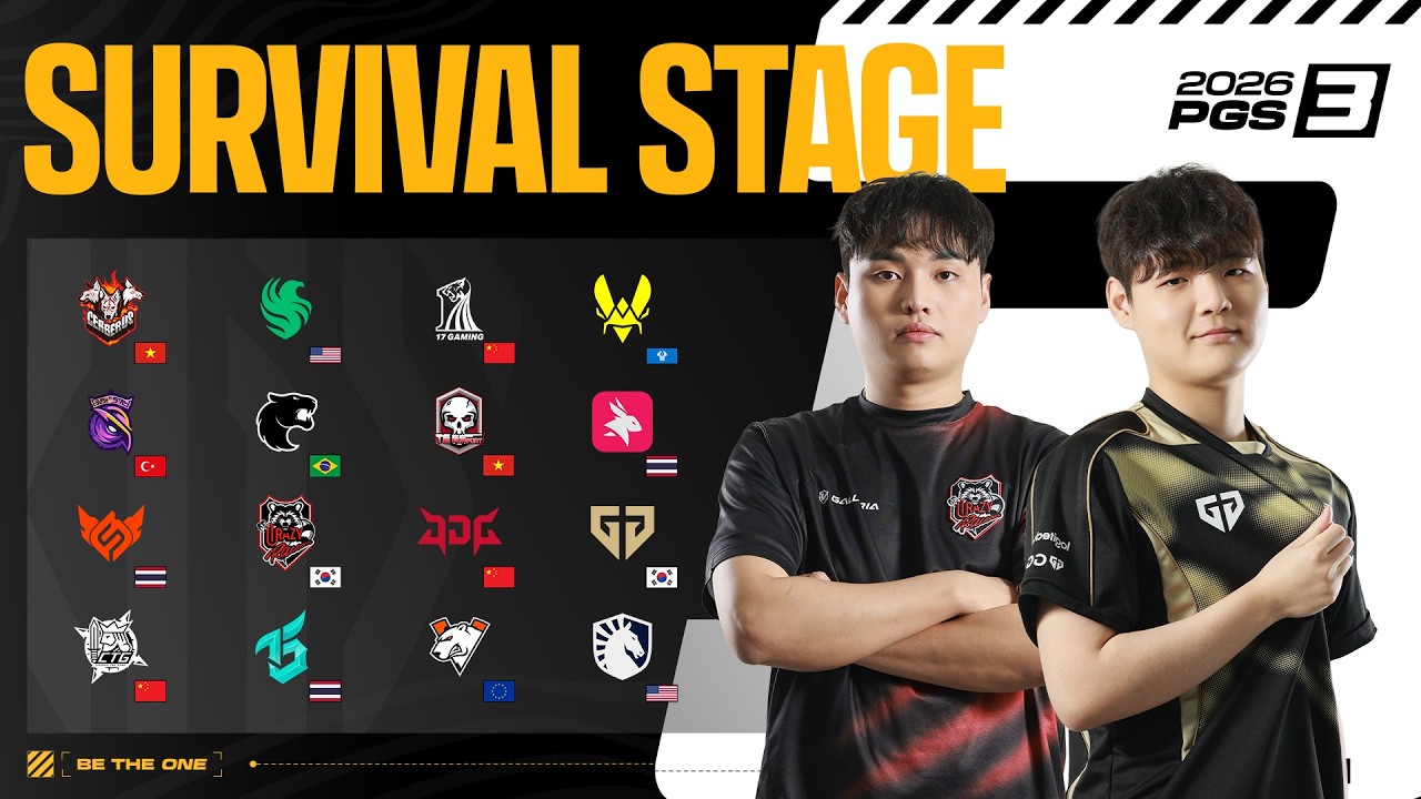 SURVIVAL STAGE | 2026 PGS 3 | Gen.G Esports, Crazy Raccoon 참여