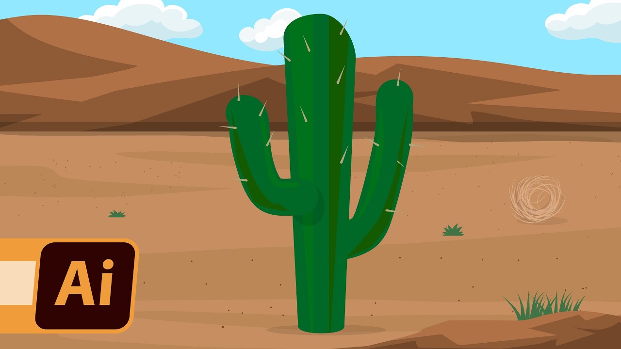 How to Create a Cactus in [Illustrator]