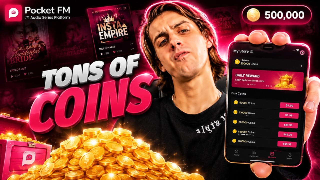 Pocket FM Free Coins - How To Get Pocket FM Coins Free [iOS & Android]