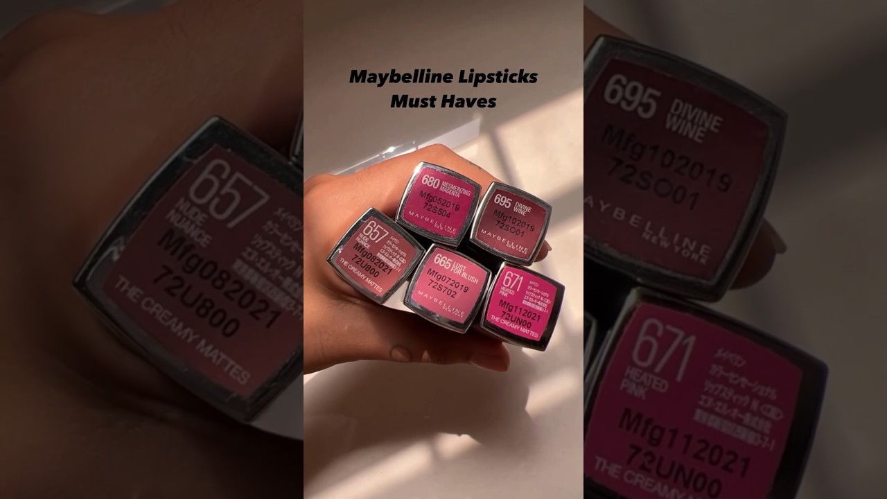 MAYBELLINE Color Sensational Creamy MATTE Lipstick  #lipstick #makeup #lipstickshades #maybelline