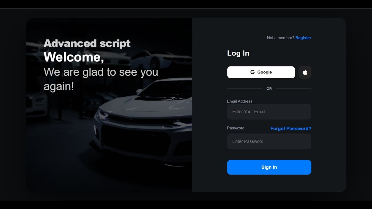 Build a Complete Responsive Auth System: Login & Signup from Scratch | HTML CSS JavaScript