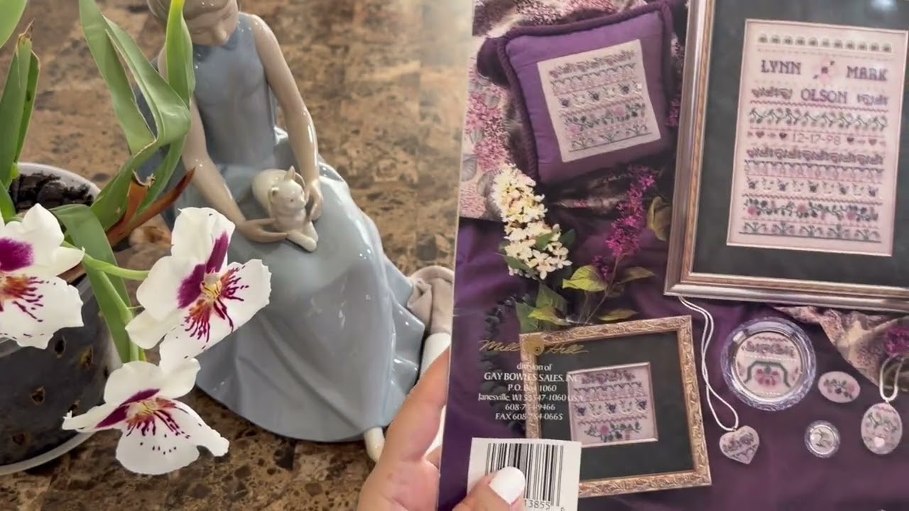 Вышивальный влог Mill Hill An Heirloom treasure, Bucilla Fall Floral и сбывшаяся мечта :) 
