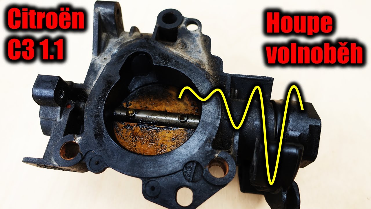 Nedrží volnoběh - potkaný Citroën C3 1.1 2004 | Iddle speed unstable | Throttle repair