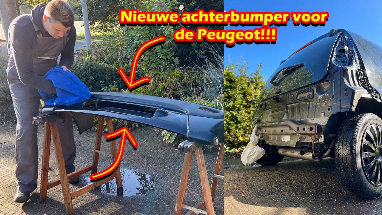 Nieuwe achterbumper voor de Peugeot 107