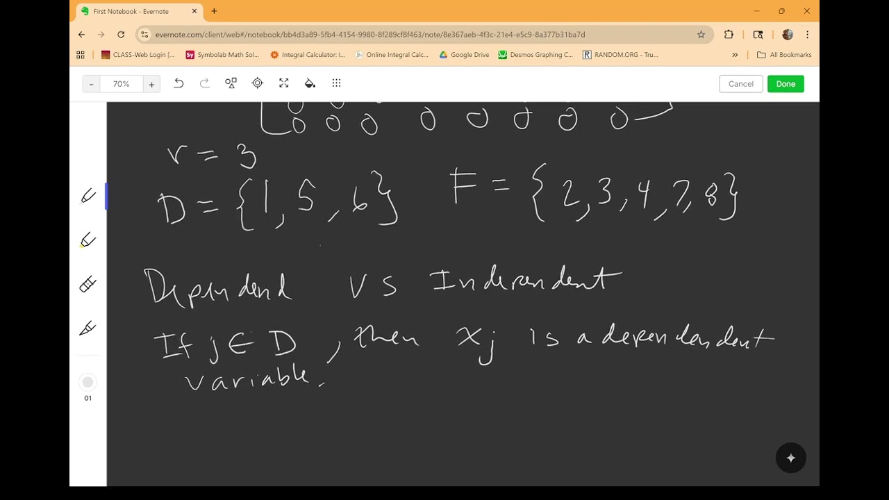 MTH 6 Pivots, Variables and Parameters