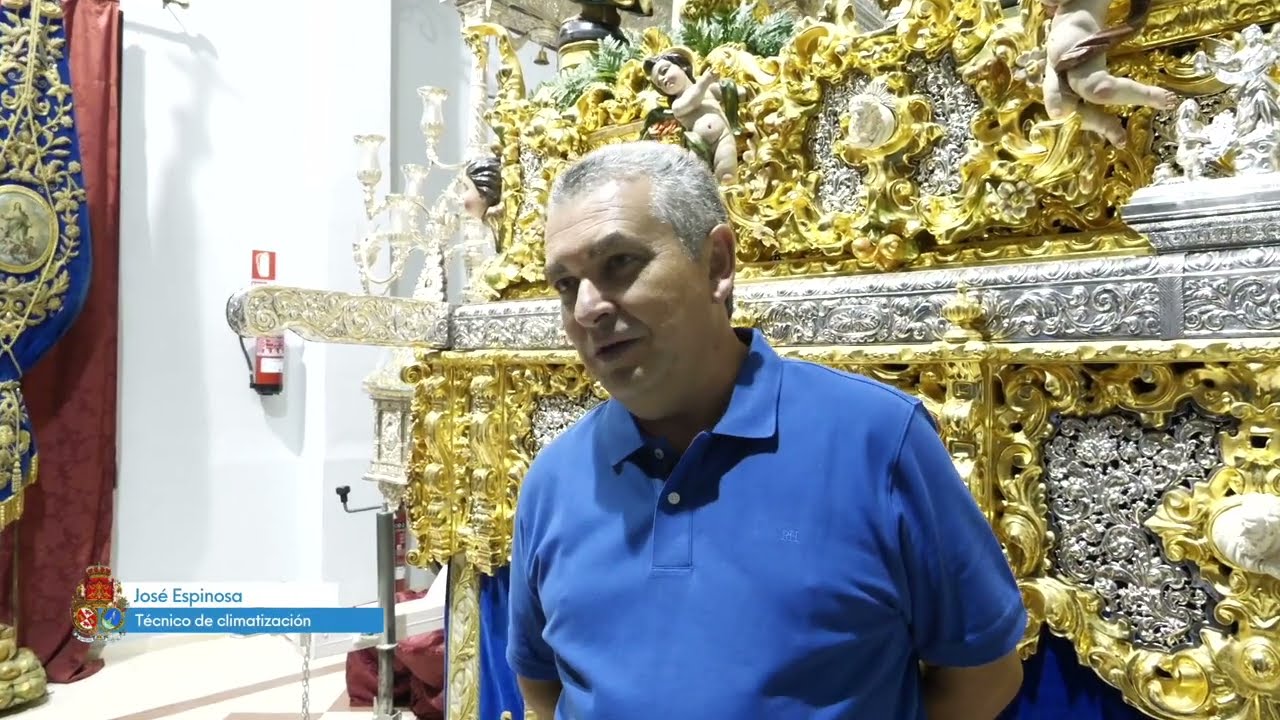 Nuevo sistema de refrigeración para los costaleros del paso de Nuestra Señora de la Asunción