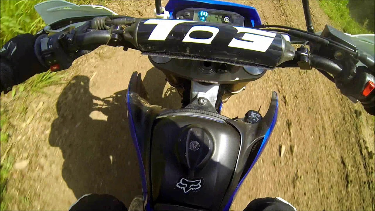 Wr250r dualsport on a motocross track