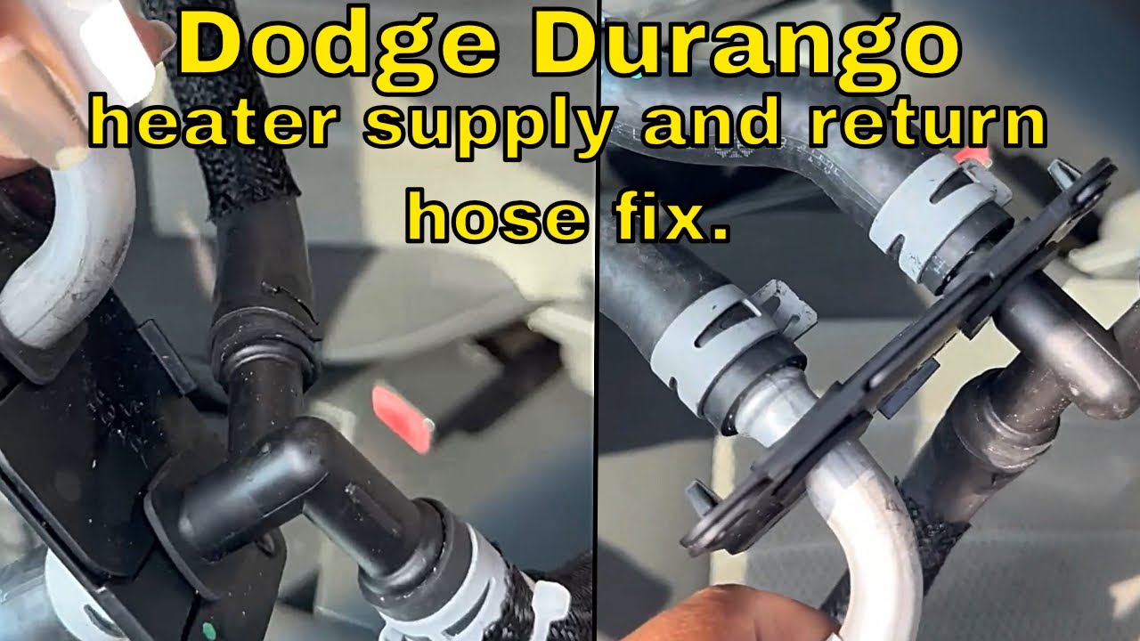 Dodge Durango AWD Crew heater supply and return hose fix.