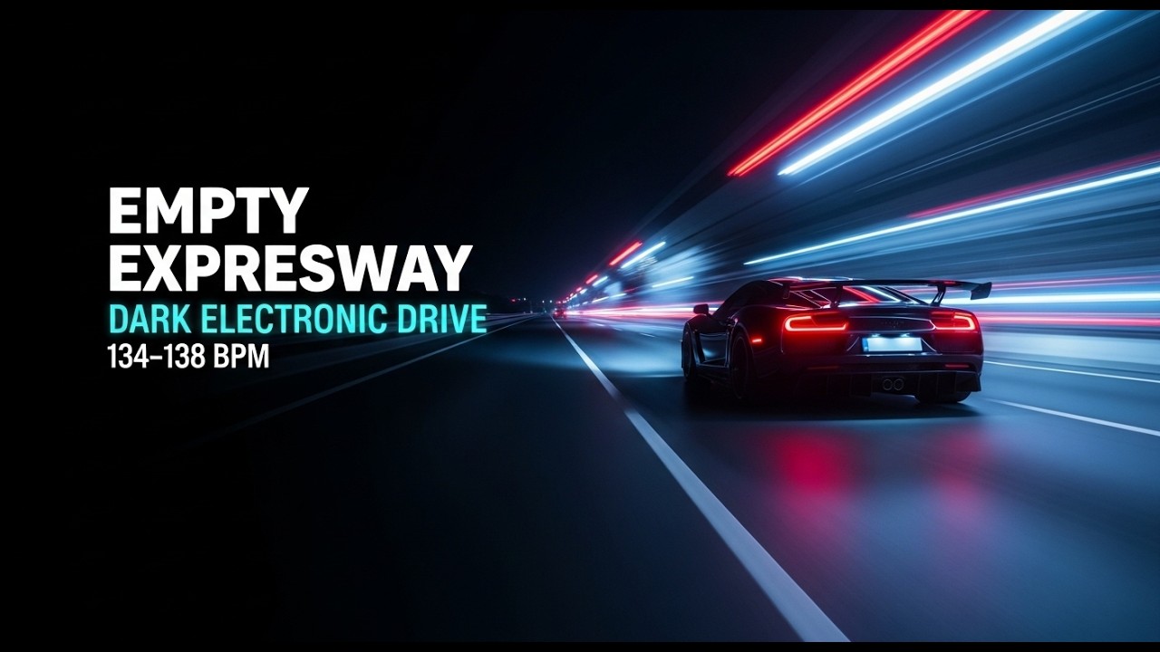 Empty Expressway Night Drive | Dark Electronic Techno 138 BPM