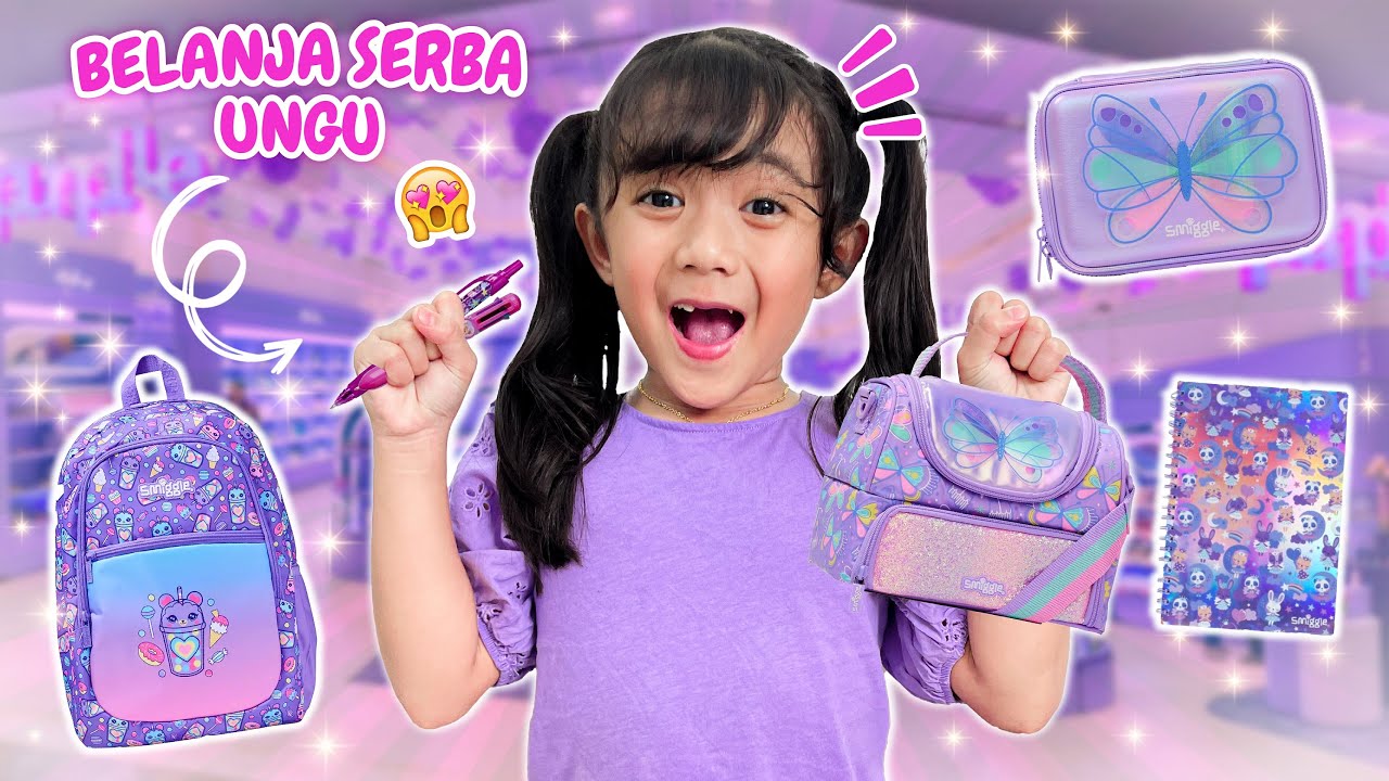 SAMANTHA BELANJA SERBA UNGU !! BORONG BELI TAS BARU VIRAL