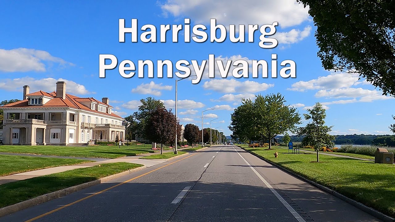 Downtown Harrisburg PA Tour - Capital City of Pennsylvania 4K