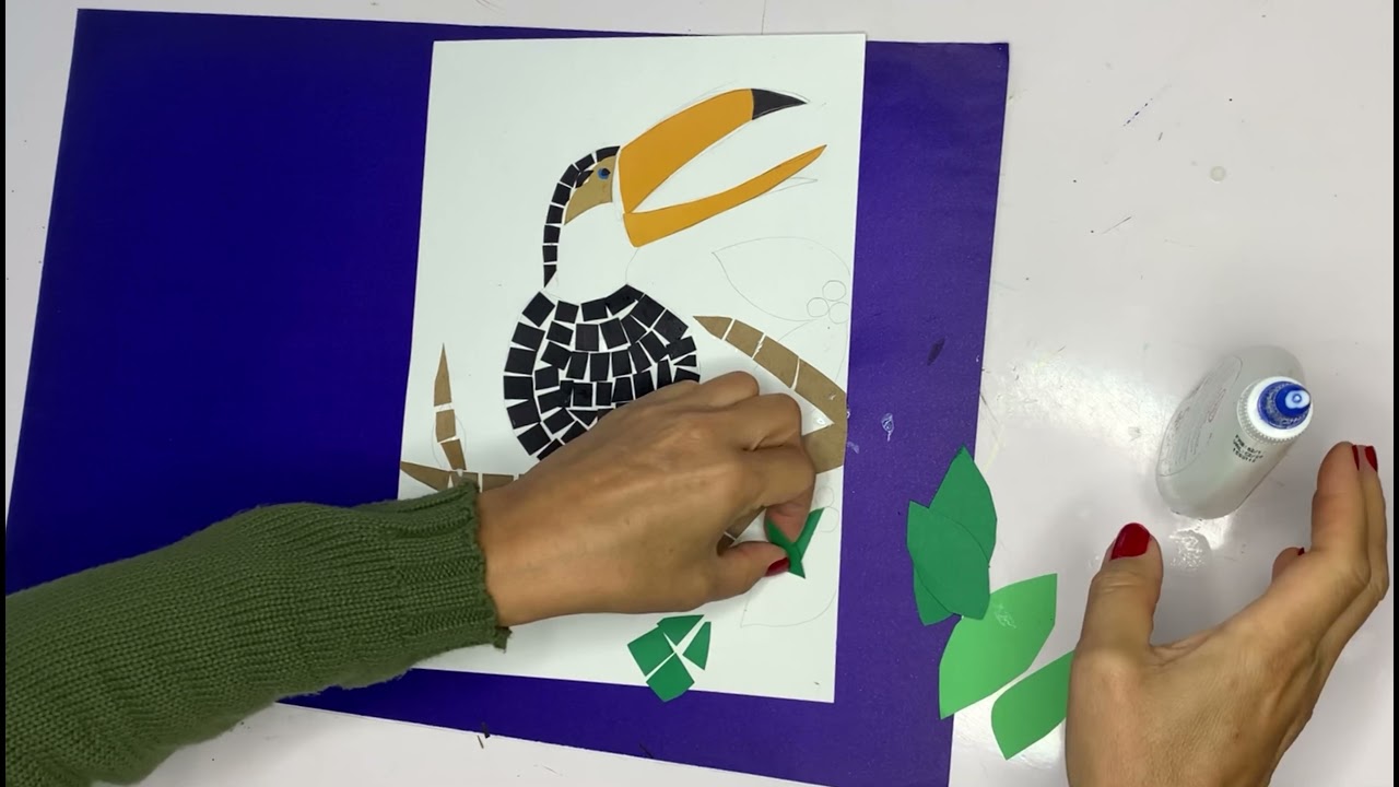 Mosaico com papel