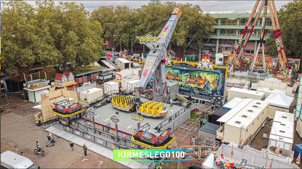 Airwolf Weber Aufbaudoku Bocholter Kirmes 2024 |  KirmesBricks100