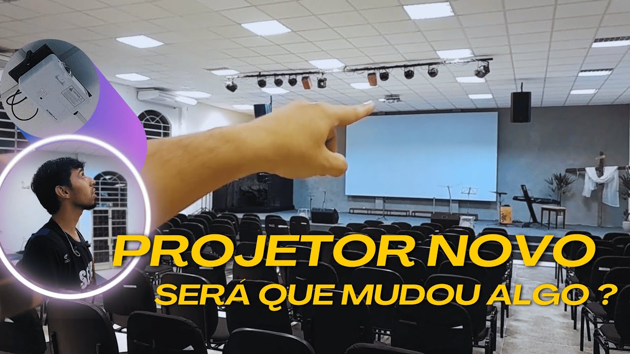 PROJETOR DE CURTA DISTÂNCIA PARA SUA IGREJA !! 👌
