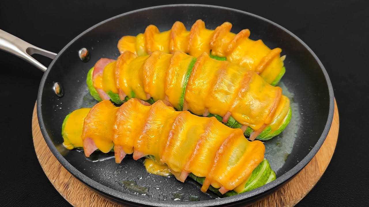 Я могла бы есть эти кабачки каждый день! Легкий, быстрый и вкусный ужин!