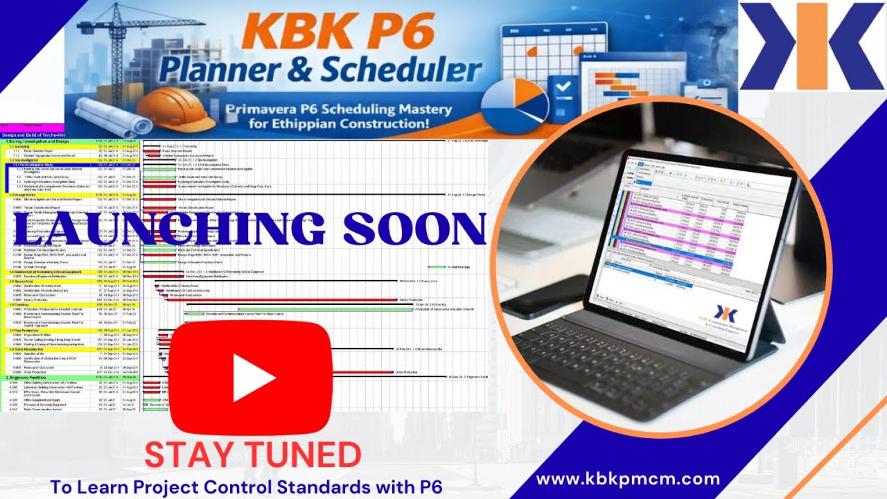 KBK P6 Planner & Scheduler Coming Soon