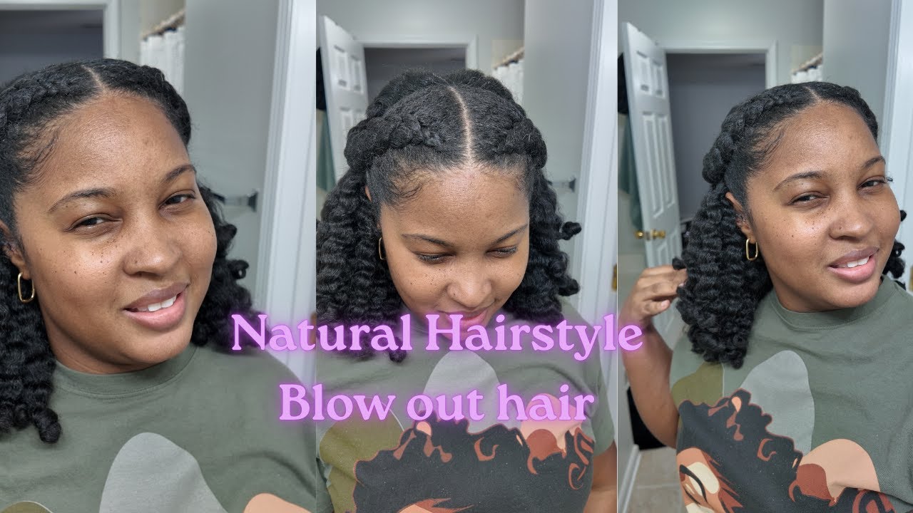 Effortless Style for Blow-Dried Natural Hair