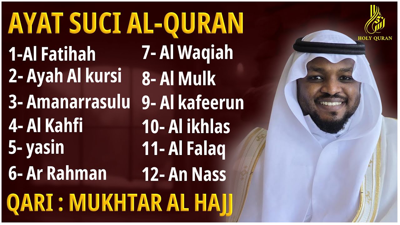Alquran Dengan Suara Yang Sangat Indah | Alfatiha, Alkahfi,Yasin,Alwaqia, Arrahman,Almulk Almoeathat