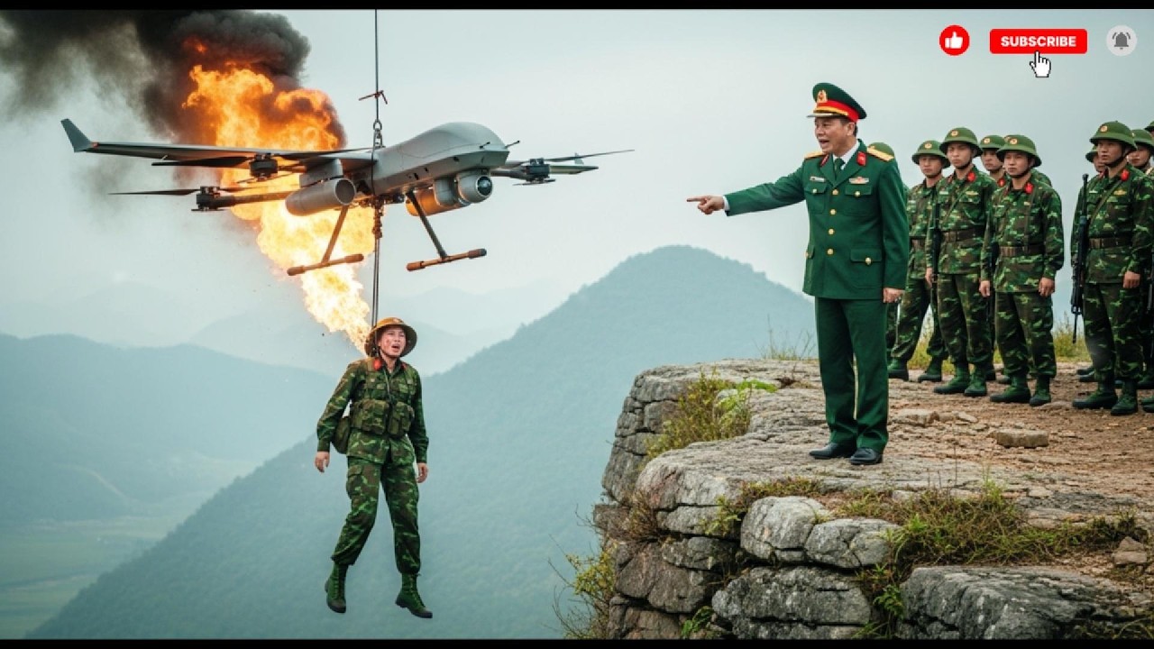 Bị thả xuống vực cùng drone cháy rực, cô trở lại cùng “9 ngôi sao” xử tử thiếu tướng