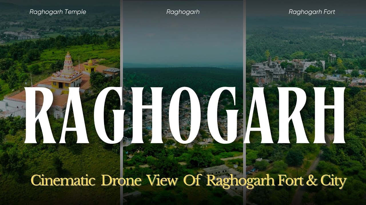 Raghogarh Fort & Raghogarh City in 4K | Guna, Madhya Pradesh | Raghogarh In Monsoon | 4k #raghogarh