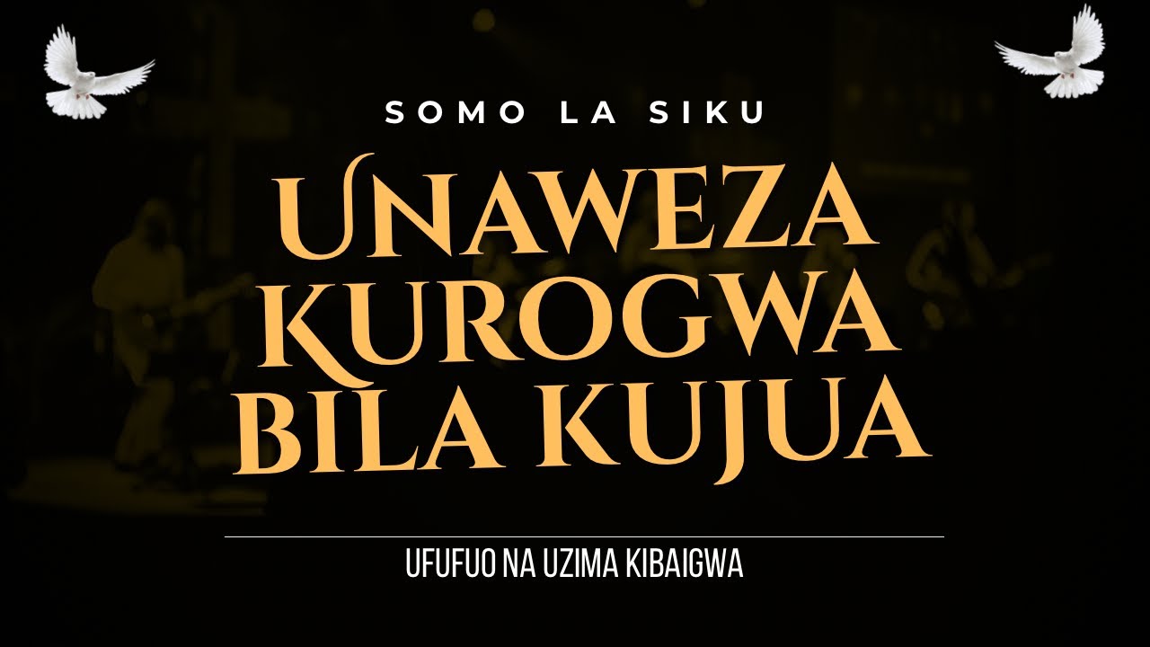 UNAWEZA KUROGWA BILA KUJUA | PASTOR ROBERT KALINGA PT 2