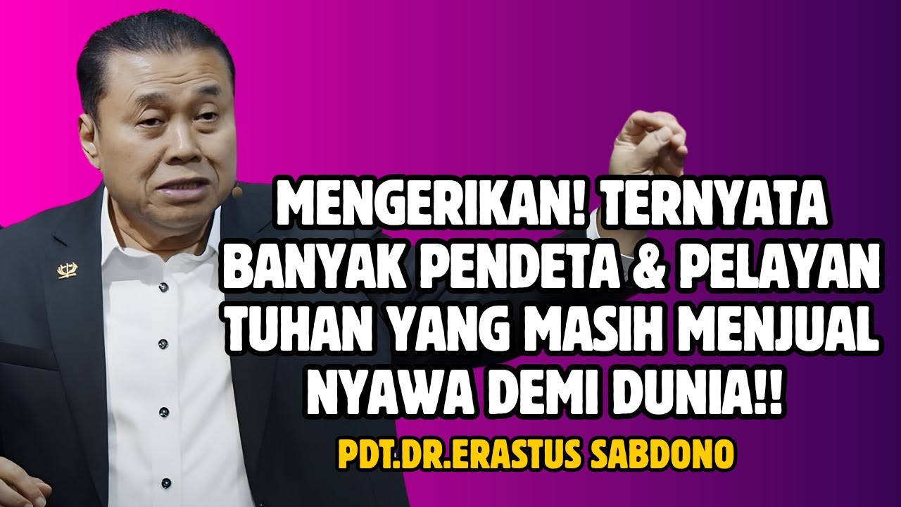 MENGERIKAN! | PDT. DR. ERASTUS SABDKNO
