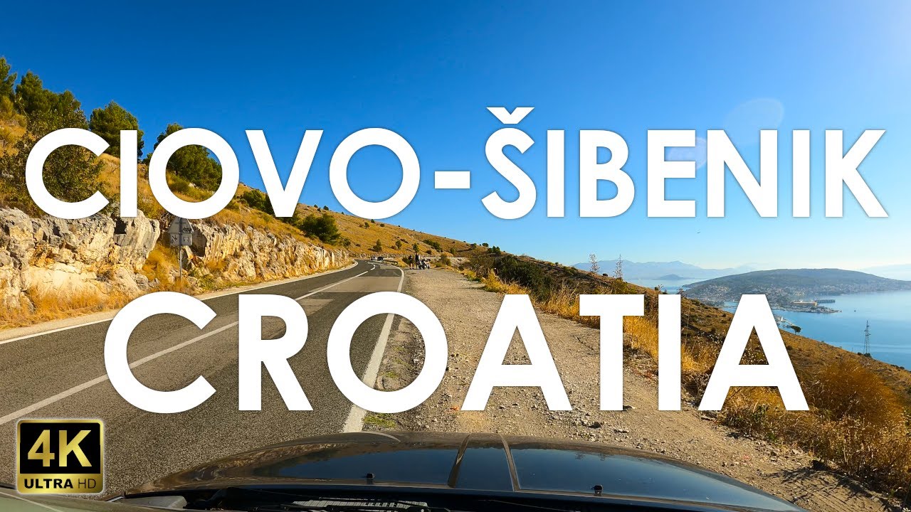 [4K] Driving Ciovo to Sibenik