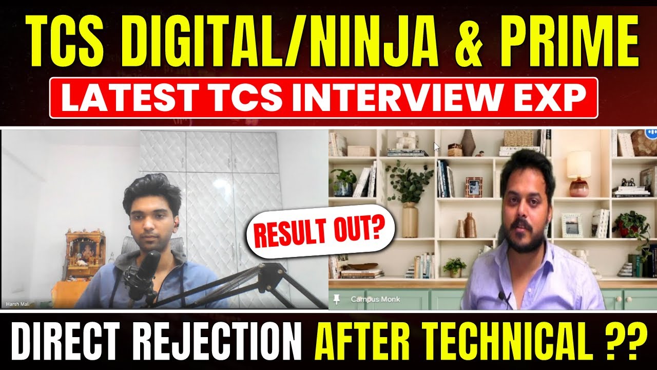 TCS NQT 2024 | Latest TCS Interview Exp | New Updates Direct rejection after technical ??