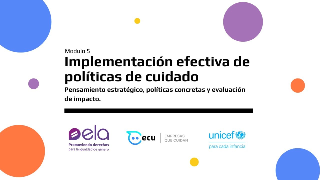 Pensamiento estratégico, políticas concretas y evaluación de impacto: Ciclo de capacitación ECU