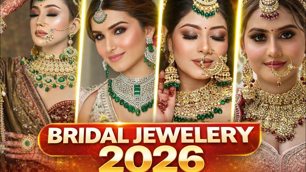 💎 Bridal Jewellery Trends 2026(Necklace • Earrings • Maang Tikka)Beautiful Jewellery