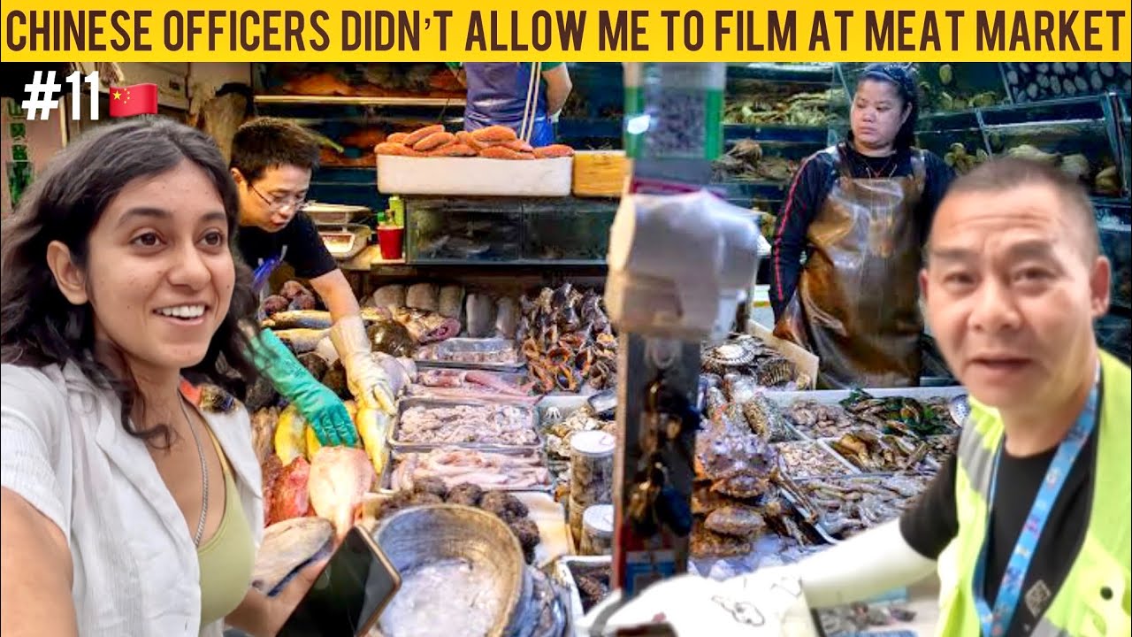 Chinese Officers Stopped Me From Entering WUHAN’s MEAT Market 😳 | tracked by Chinese security 🇨🇳