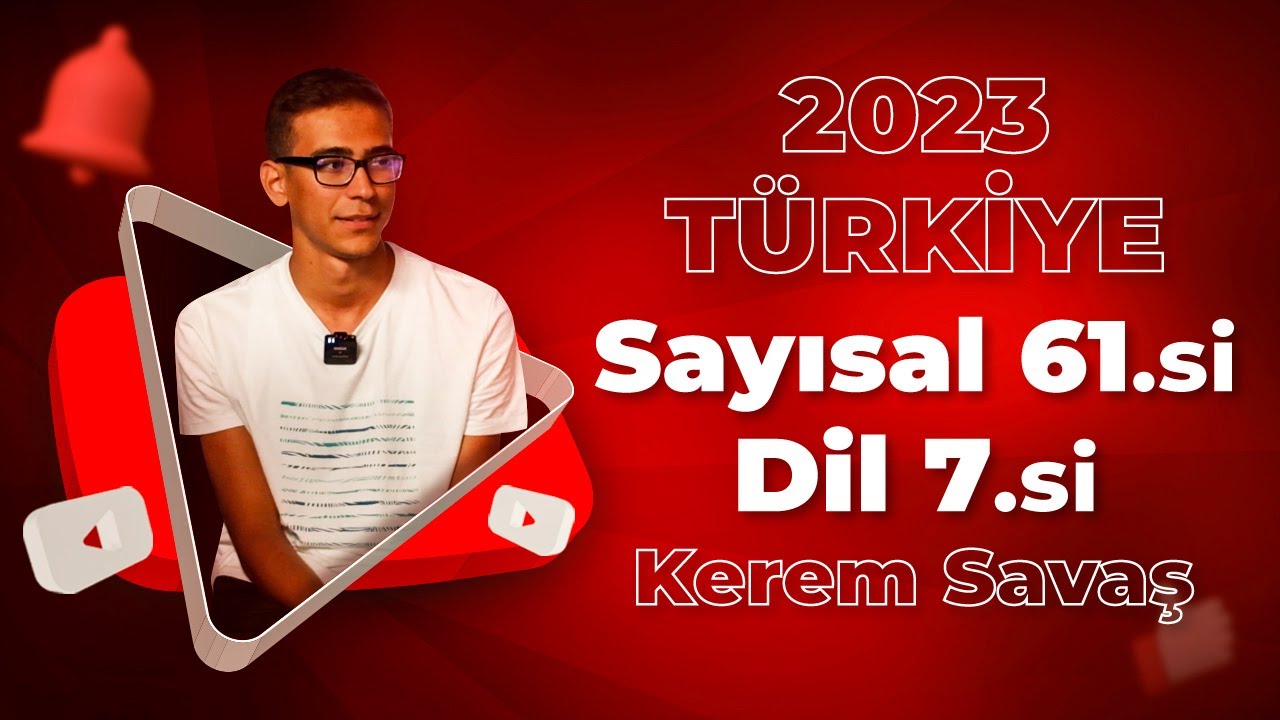 2023 T&uuml;rkiye Sayısal 61.si, Dil 7.si Kerem Savaş